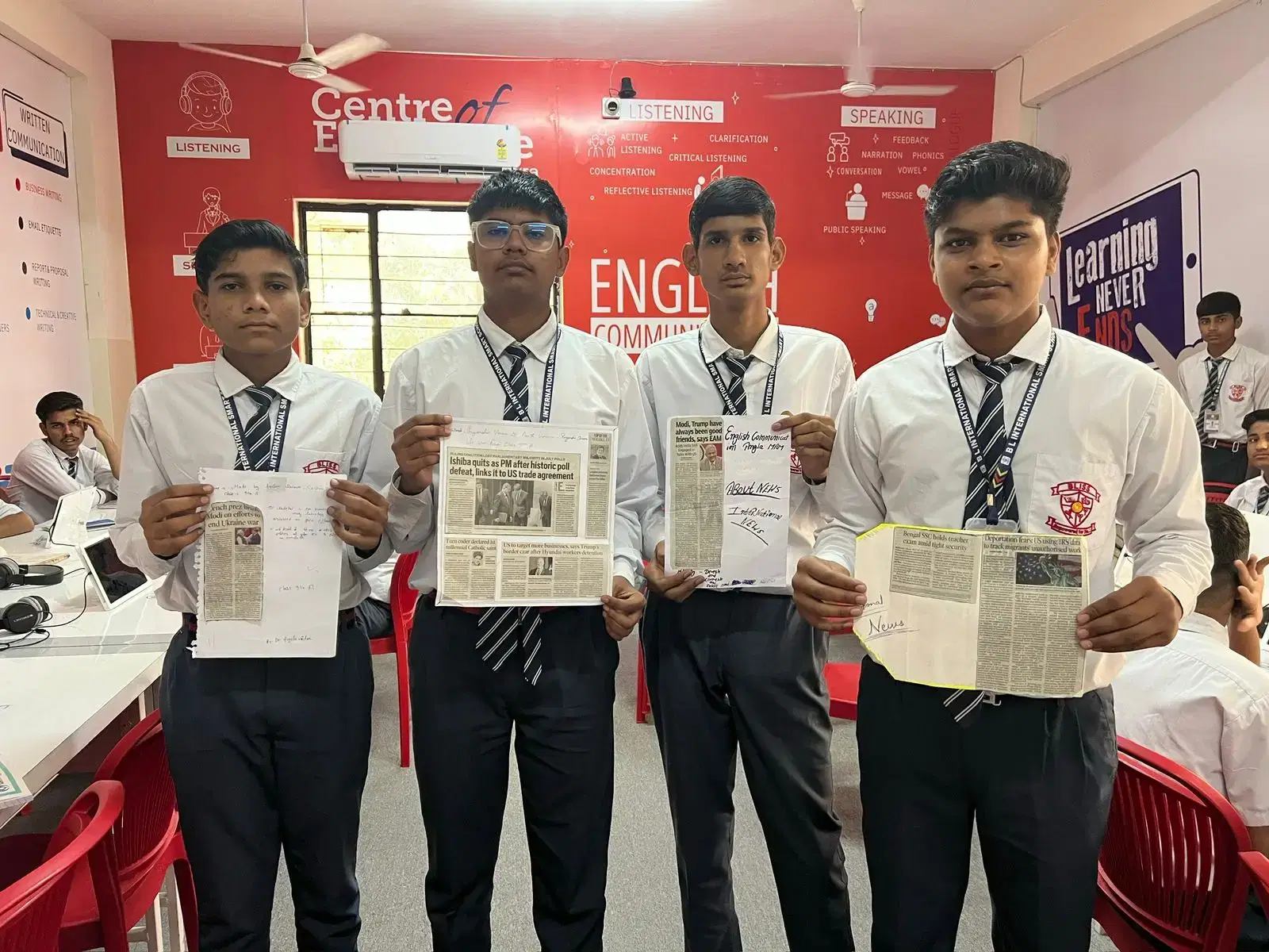 VII students Indian International School, Chitradurga